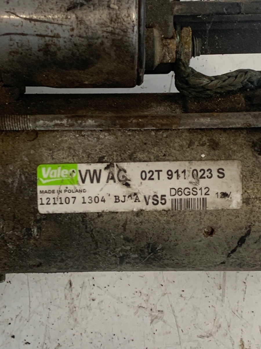 Electromotor 1.2BZG SKODA FABIA II 542 2006 - 2014 OEM 02T911023S – foto 2