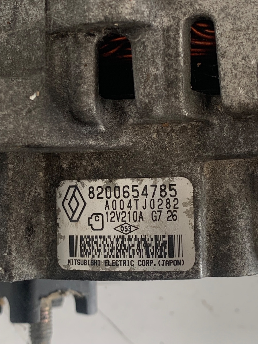 Alternator RENAULT LAGUNA III BT0/1 2007 - 2015 2.0 DCI OEM8200654785 – foto 3