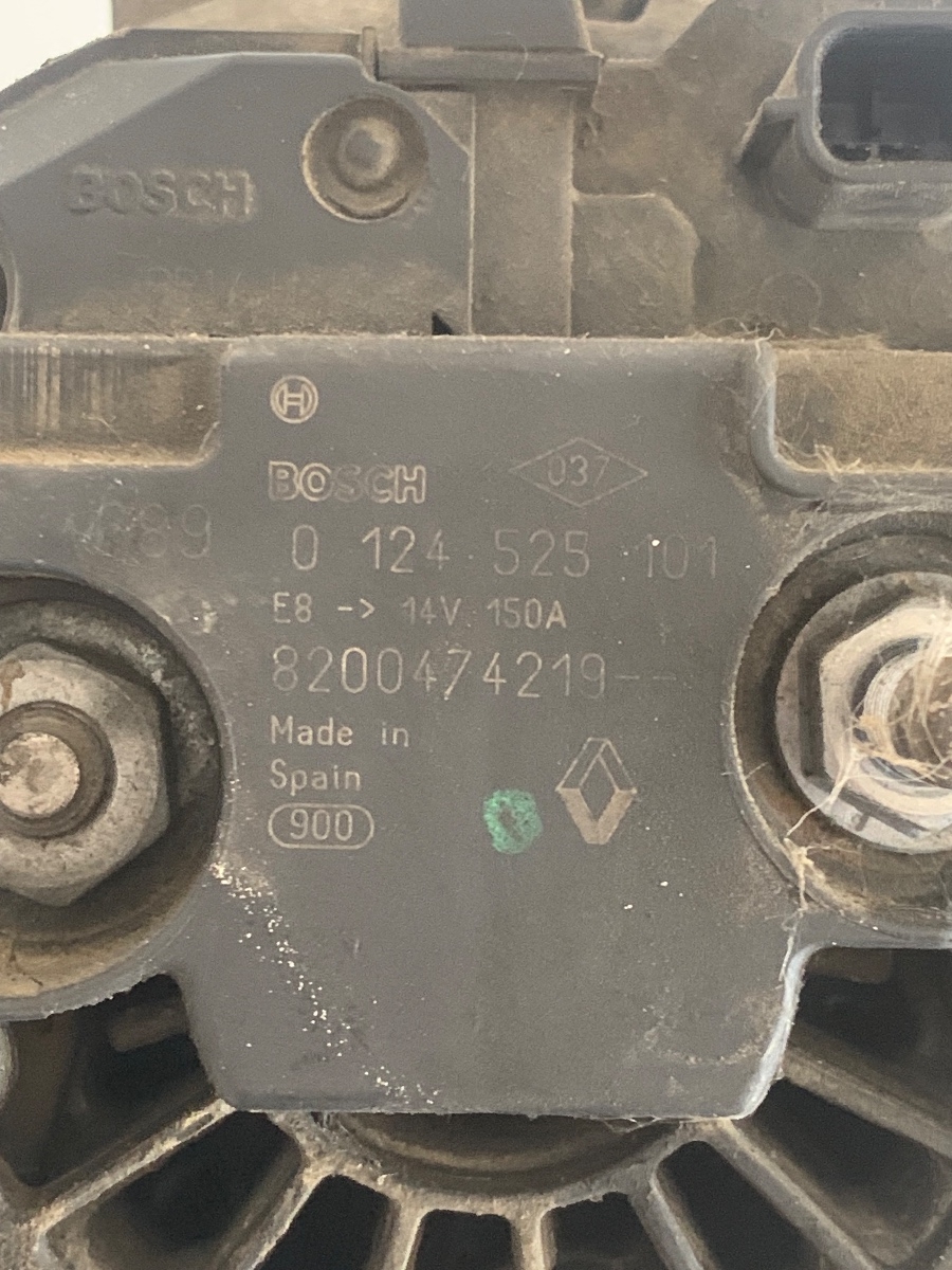 Alternator RENAULT SCENIC II JM0/1_ 2003 - > 1.9 dCi F9Q 804 8200474219 0124525101 – foto 2
