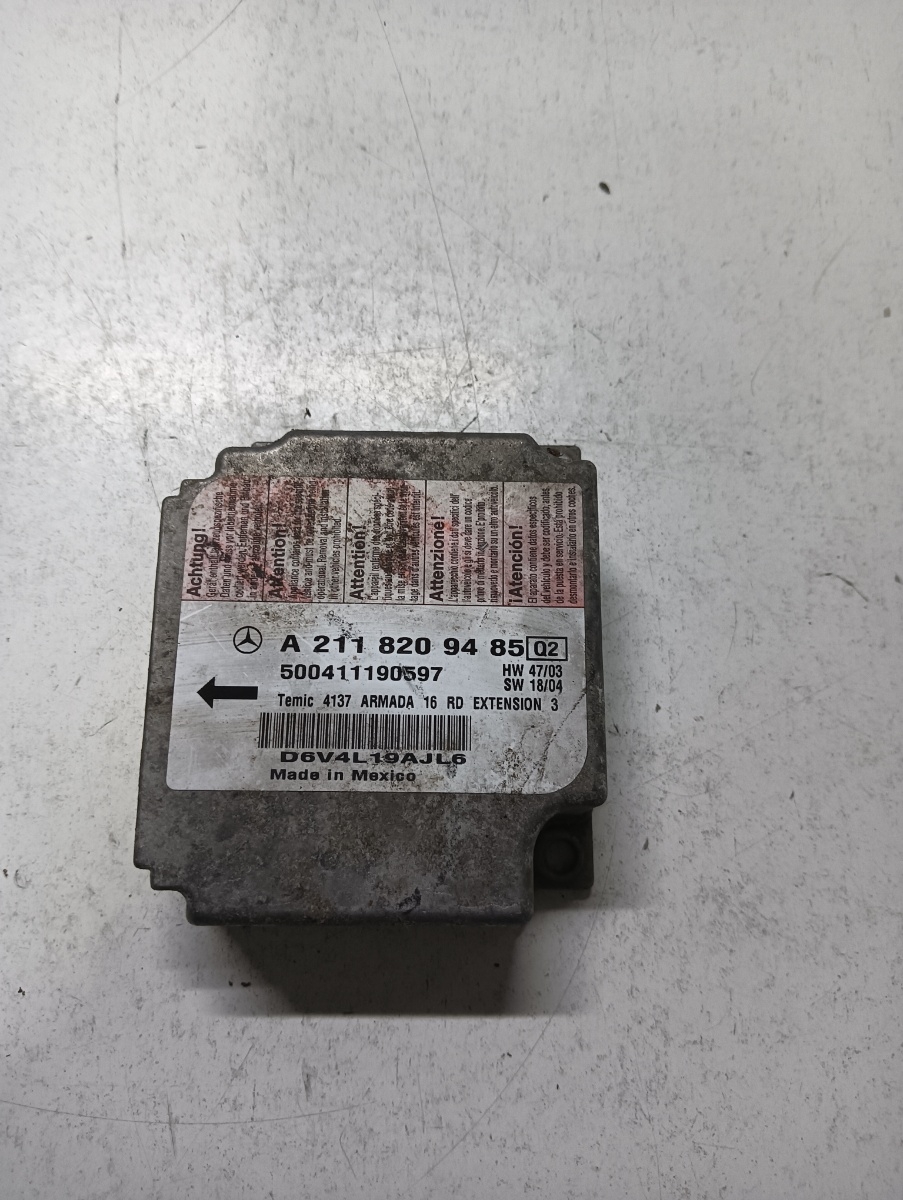 Calculator airbag  MERCEDES-BENZ E-CLASS W211 2002 - 2009 A2118209485
