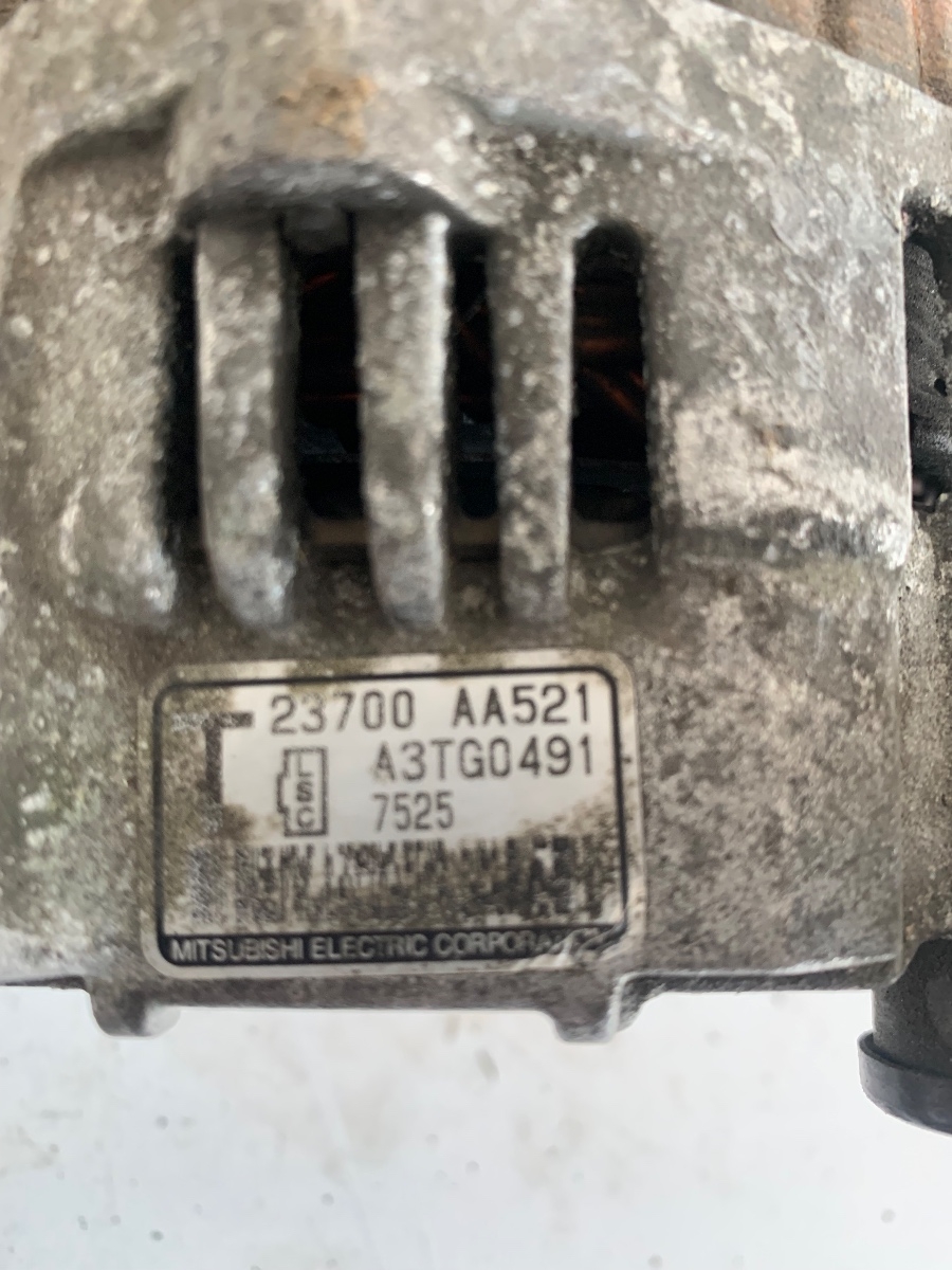 Alternator SUBARU IMPREZA II Estate GG 2000 - 2008, SUBARU FORESTER II SG 2002 - 2012 2.0i A3TG0491 23700AA521 – foto 3