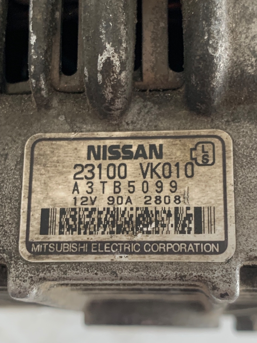 Alternator NISSAN NAVARA D22_ 1997 - > 2.5D  A3TB5099 23100VK010 – foto 3