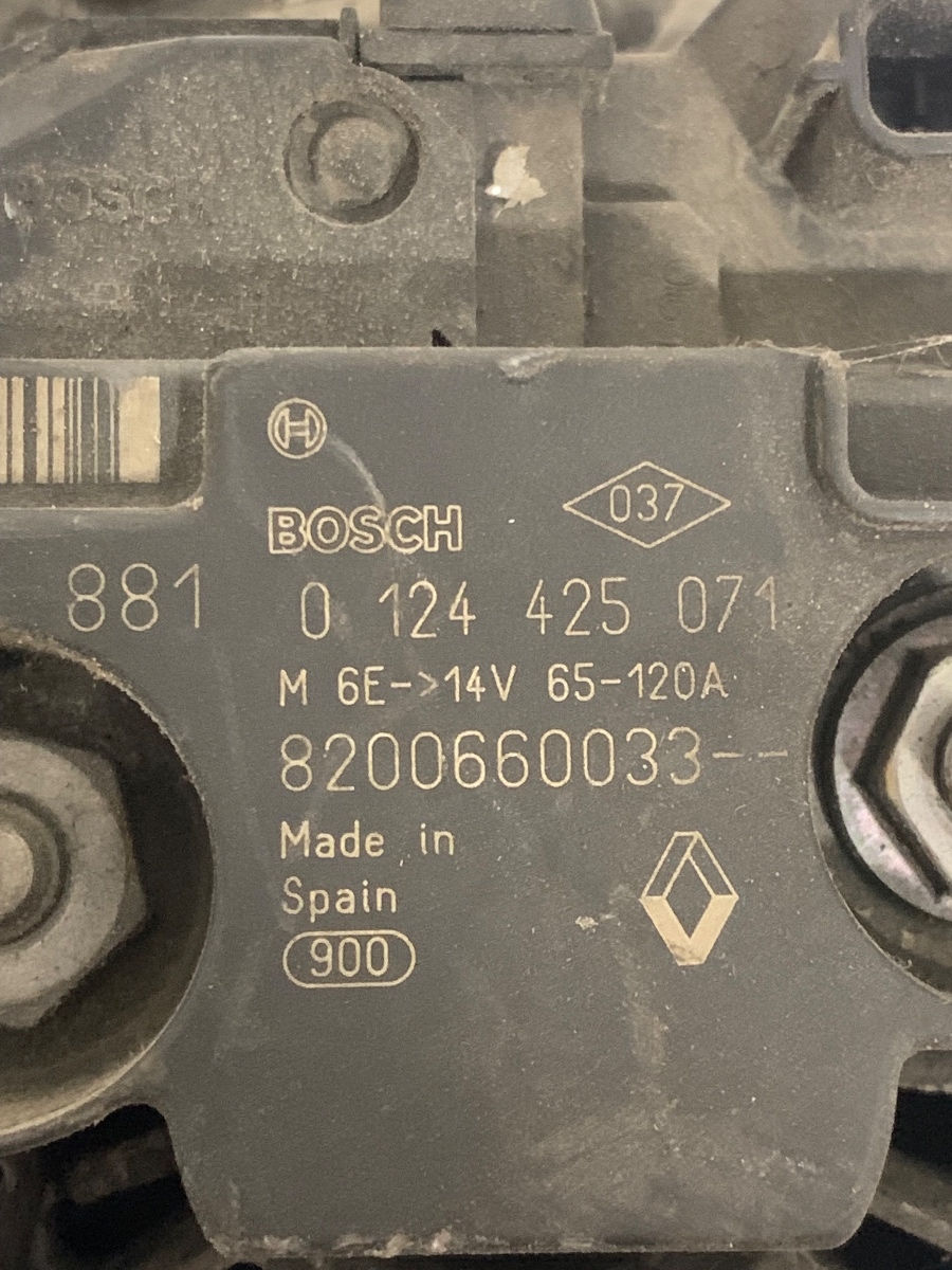 Alternator RENAULT CLIO III BR0/1, CR0/1 2005 - > 1.5dci 8200660033 0124425071 – foto 3