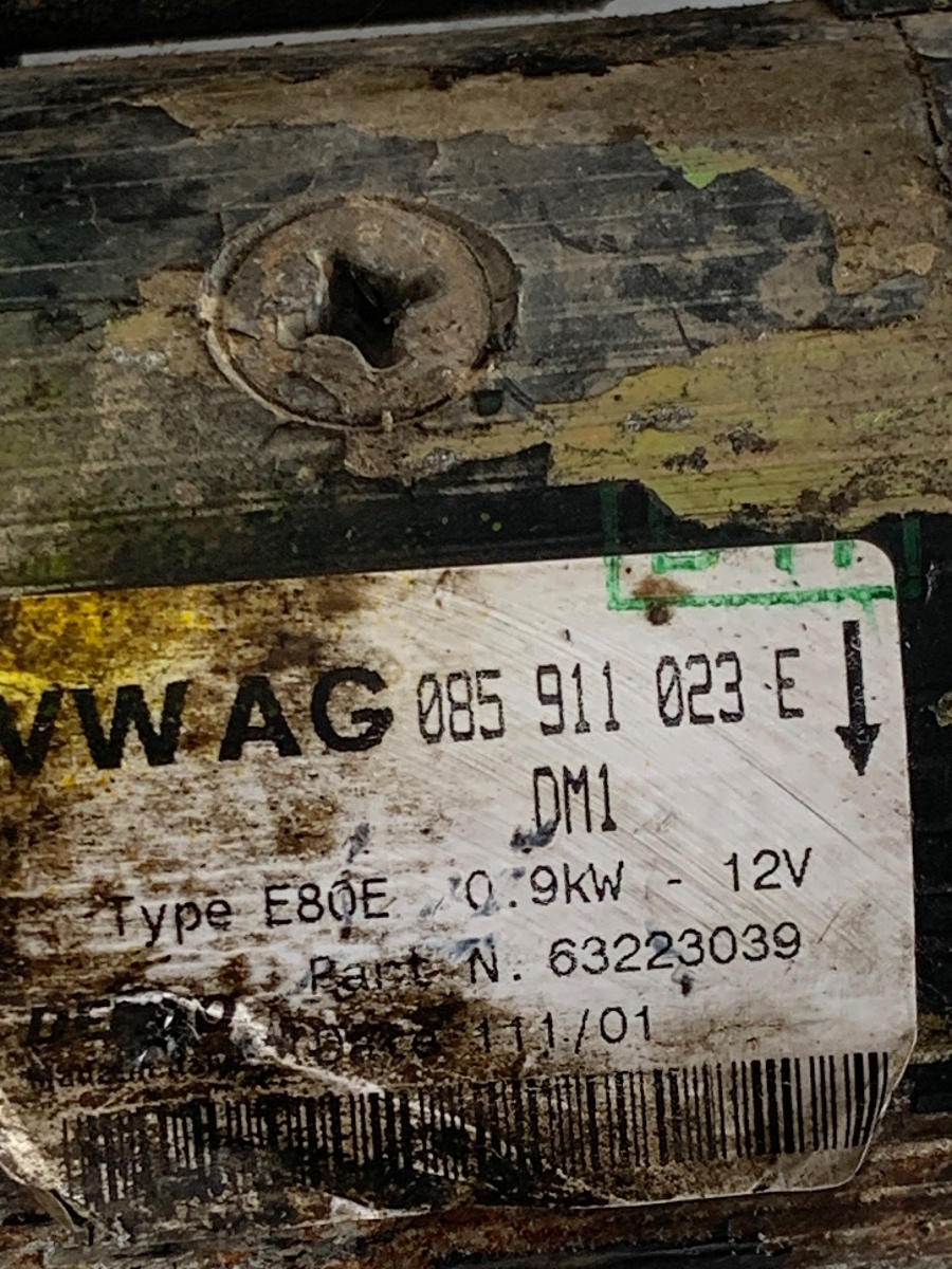 Electromotor VOLKSWAGEN POLO 6N2 1999 - 2001 1.4 1.4 AKK, AUD 085911023E – foto 3