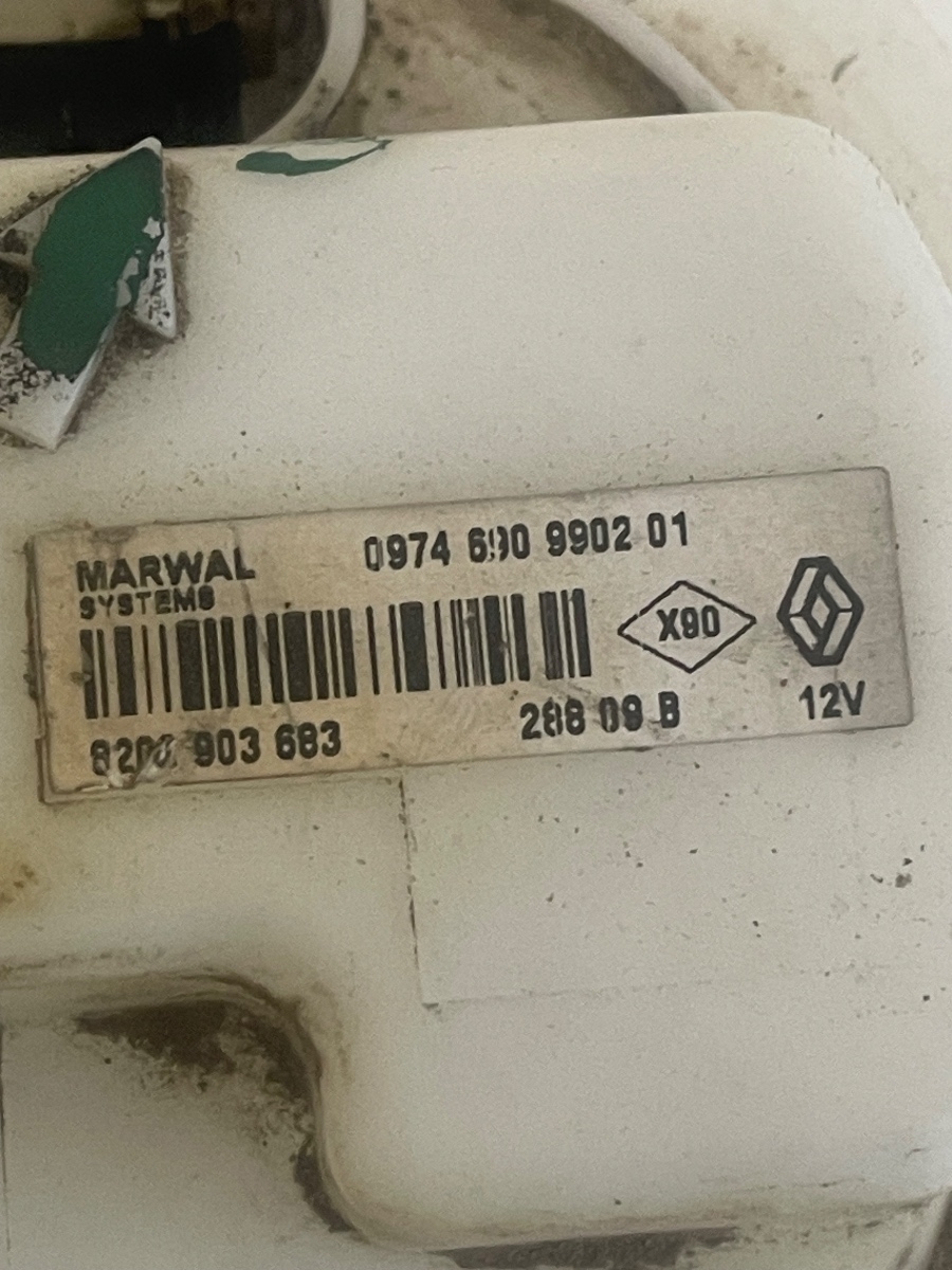 Pompa combustibil interna DACIA SANDERO 2008 - > 1.4B 8203903683 0974690990201 – foto 2
