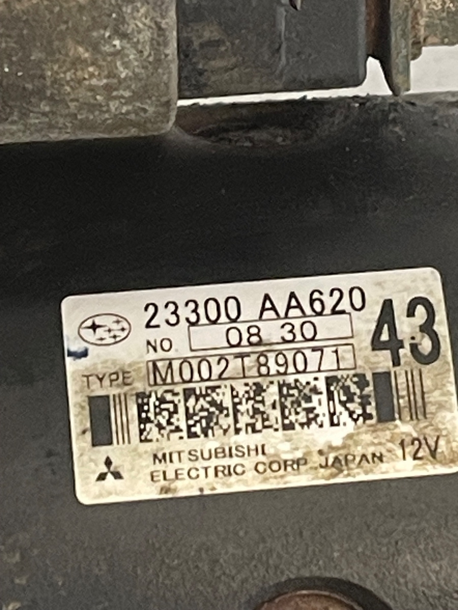 Electromotor SUBARU IMPREZA III Hatchback GR, GH, G3 2007 - 2014 2.0 D AWD EE20Z M002T89071 23300AA620 – foto 3