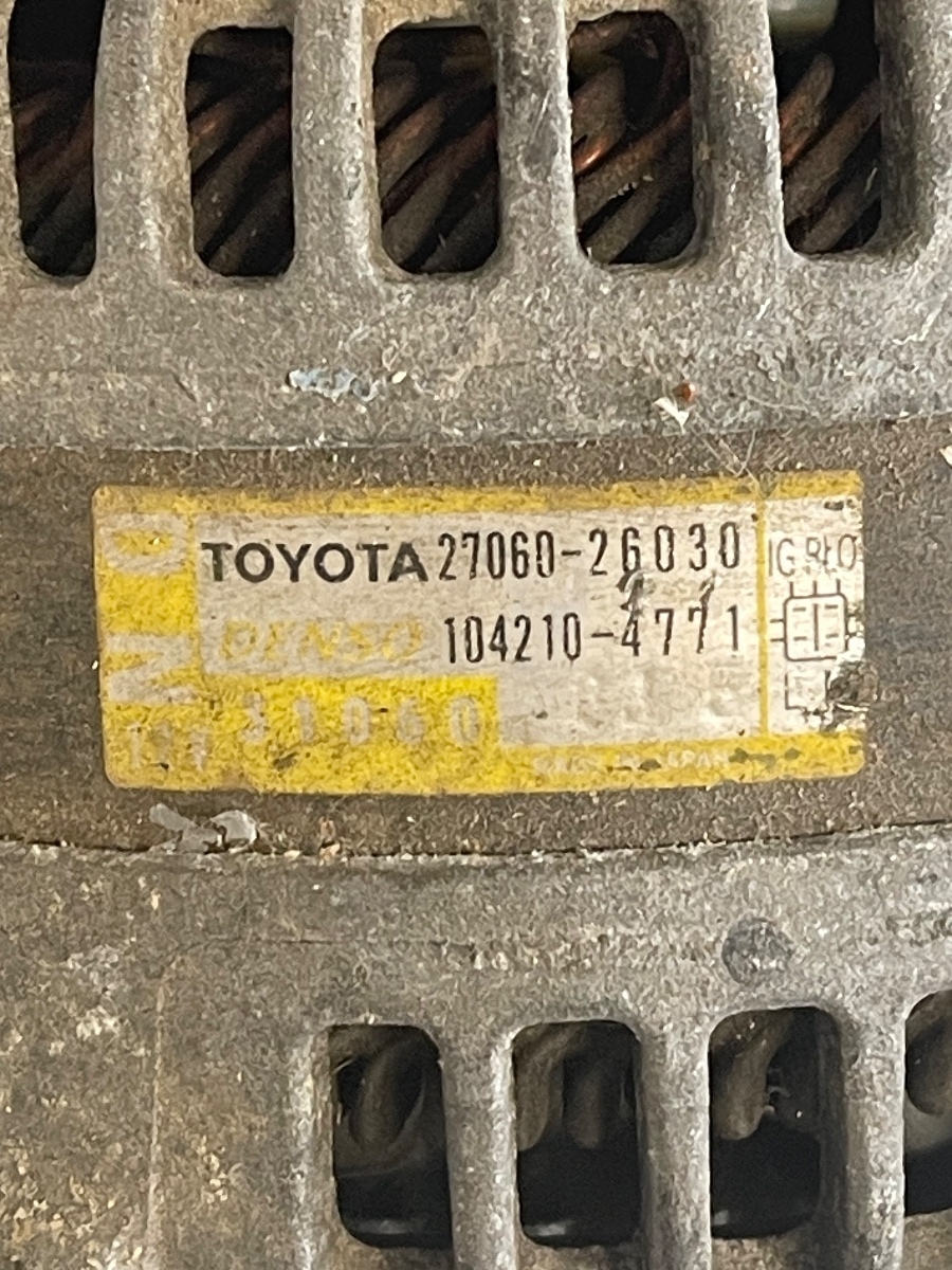 Alternator LEXUS IS II Saloon GSE2_, ALE2_, USE2_ 2005 - 2013 2.2D  27060-26030 – foto 2