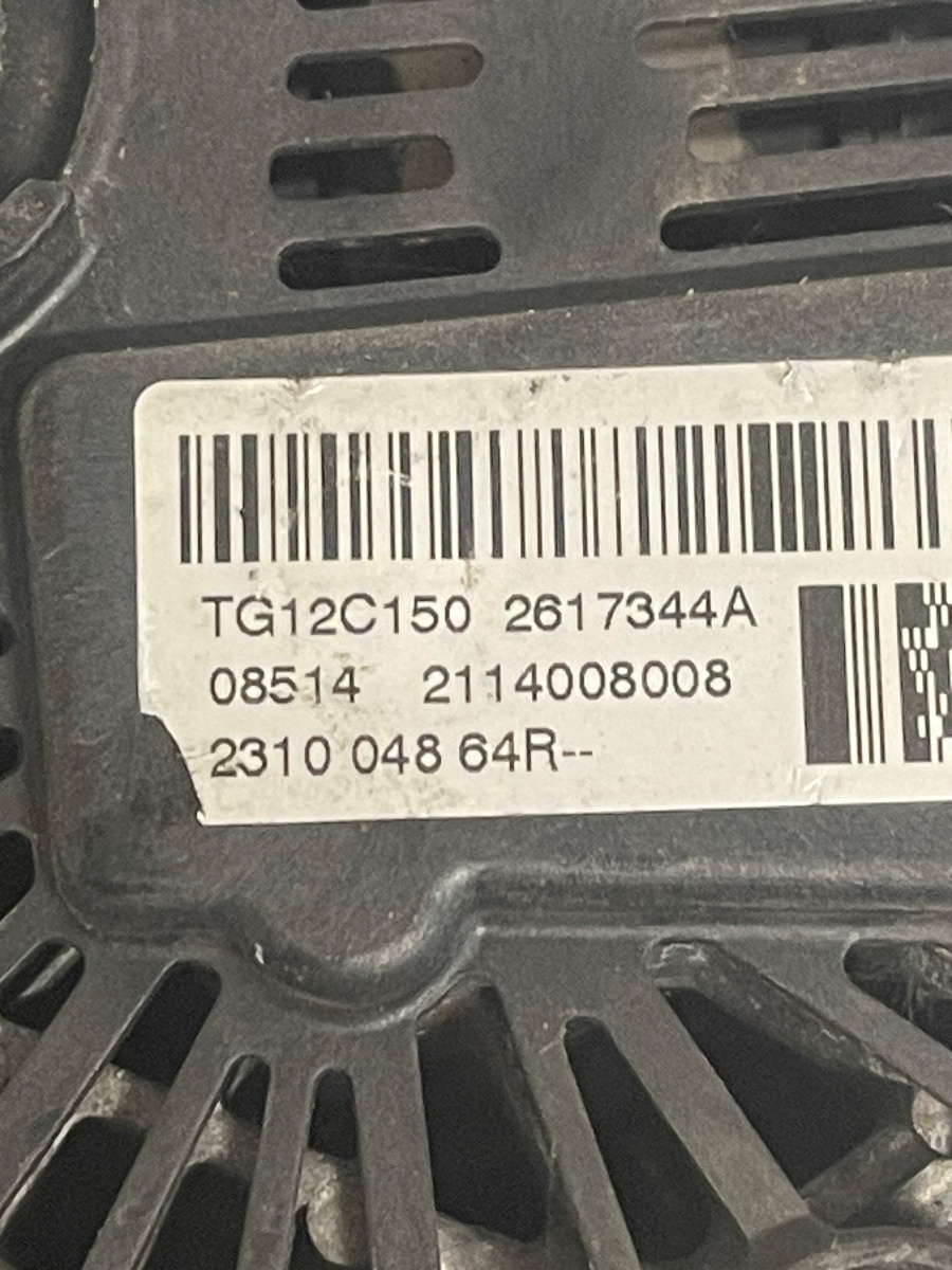 Alternator RENAULT FLUENCE L30_ 2010 - > 1.5DCI 2617344A 2310004864R – foto 3