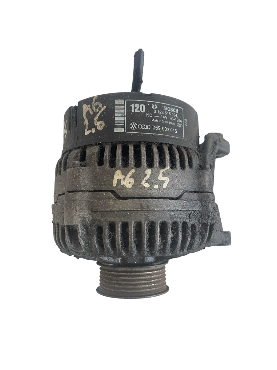 Alternator AUDI A6 II 4B2, 4B4, C5 1997 - 2005 2.5 TDI AFB, AKN 0123515024 059903015 – foto 2