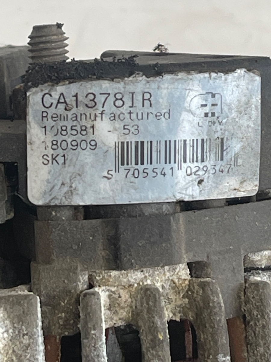 Alternator VOLKSWAGEN GOLF IV 1J1 1997 - 2007 1.6B CA1378IR – foto 3
