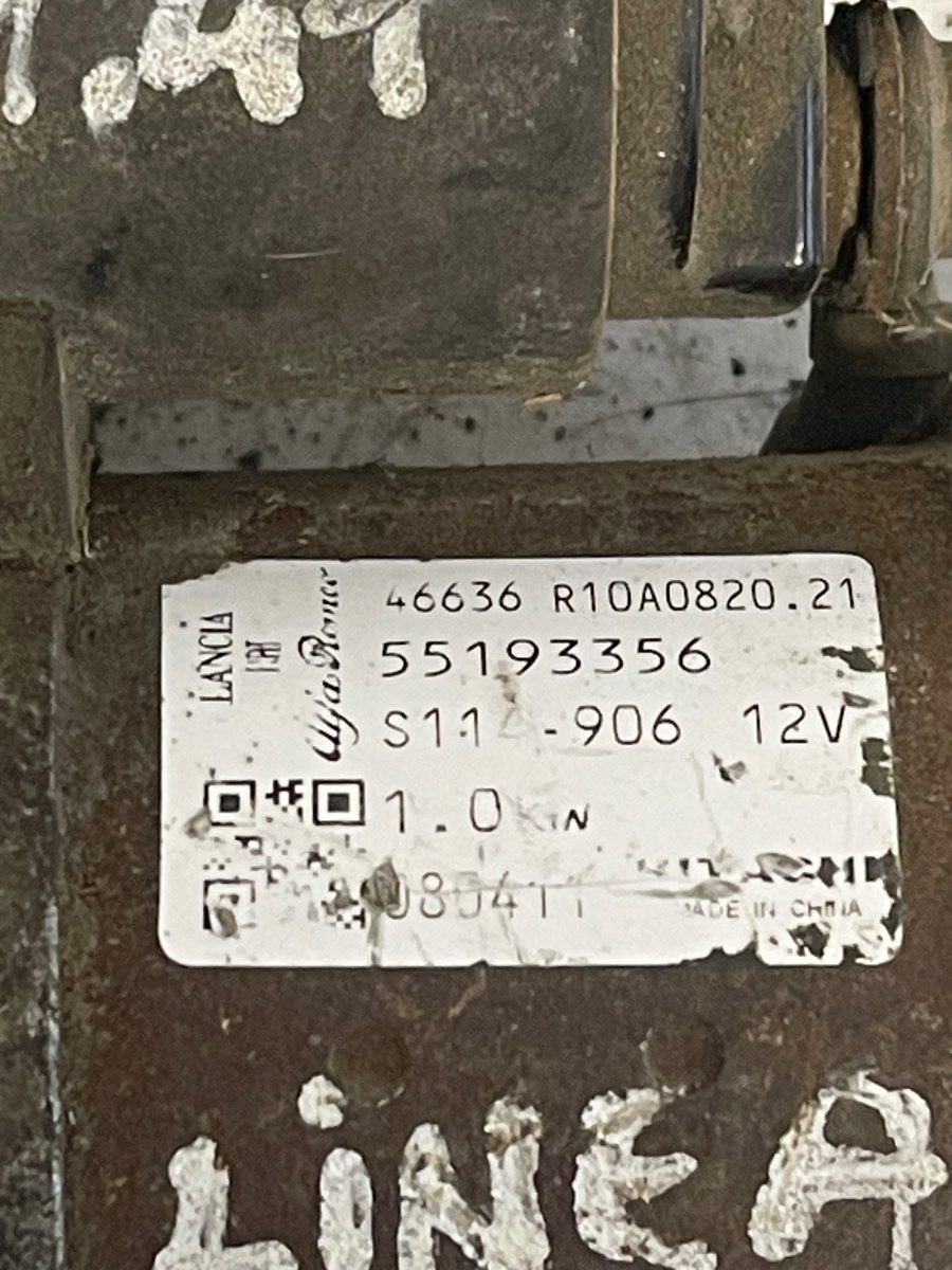 Electromotor FIAT LINEA 323_, 110_ 2006 - > 1.4T R10A0820.21 55193356 – foto 2