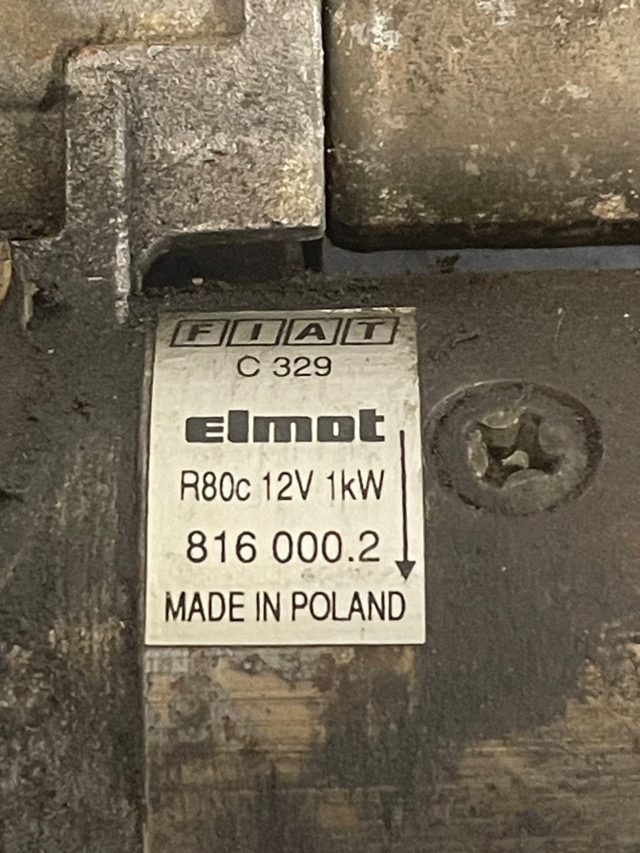 Electromotor FIAT 600/FIAT SEICENTO / 600 187_ 1997 - 2010 0.9B 8160002 – foto 3