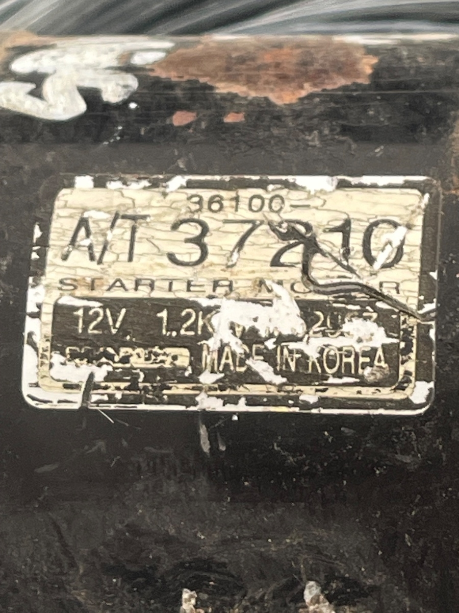 Electromotor HYUNDAI SANTA FE I SM 2000 - 2006 2.7BENZ 36100-37210 – foto 3