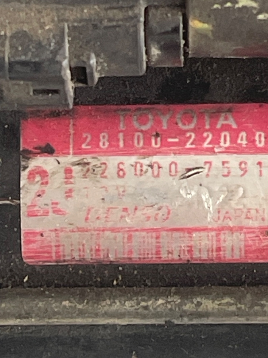 Electromotor TOYOTA COROLLA _E12_ 2001 - 2007 1.6VVTI 228000-7591 28100-22040 – foto 3