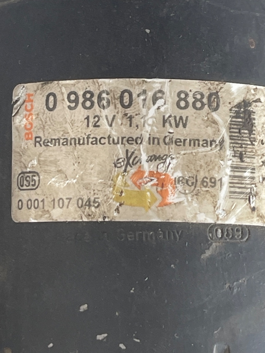 Electromotor OPEL VECTRA B 36_, J96 1995 - 2002 1.8B 0986016880 – foto 2