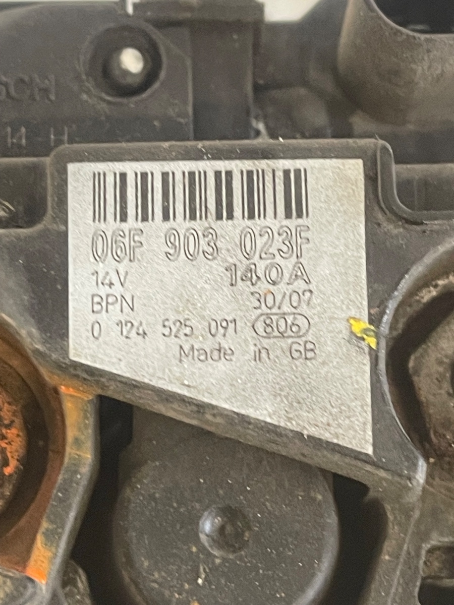 Alternator VOLKSWAGEN GOLF V 1K1 2003 - 2009 TDI 16V BKD VAG 124525091 06F903023F – foto 3
