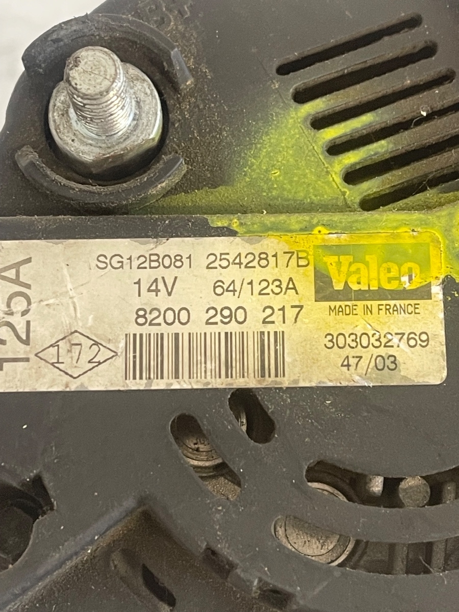 Alternator RENAULT SCENIC II JM0/1_ 2003 - > 1.9DCI 8200290217 – foto 3