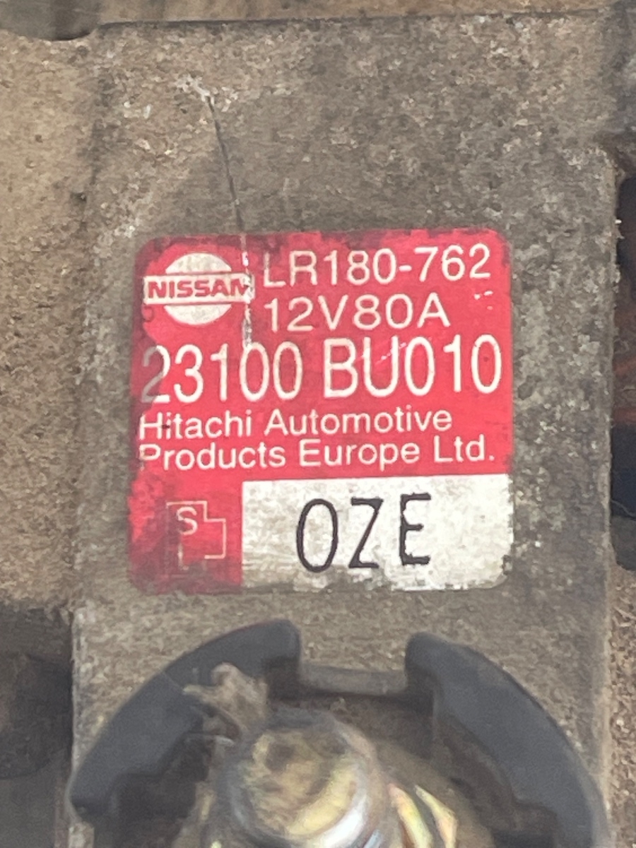 Alternator NISSAN PRIMERA III P12 2002 - > 1.6B  LR180-762 / 23100BU010 – foto 3