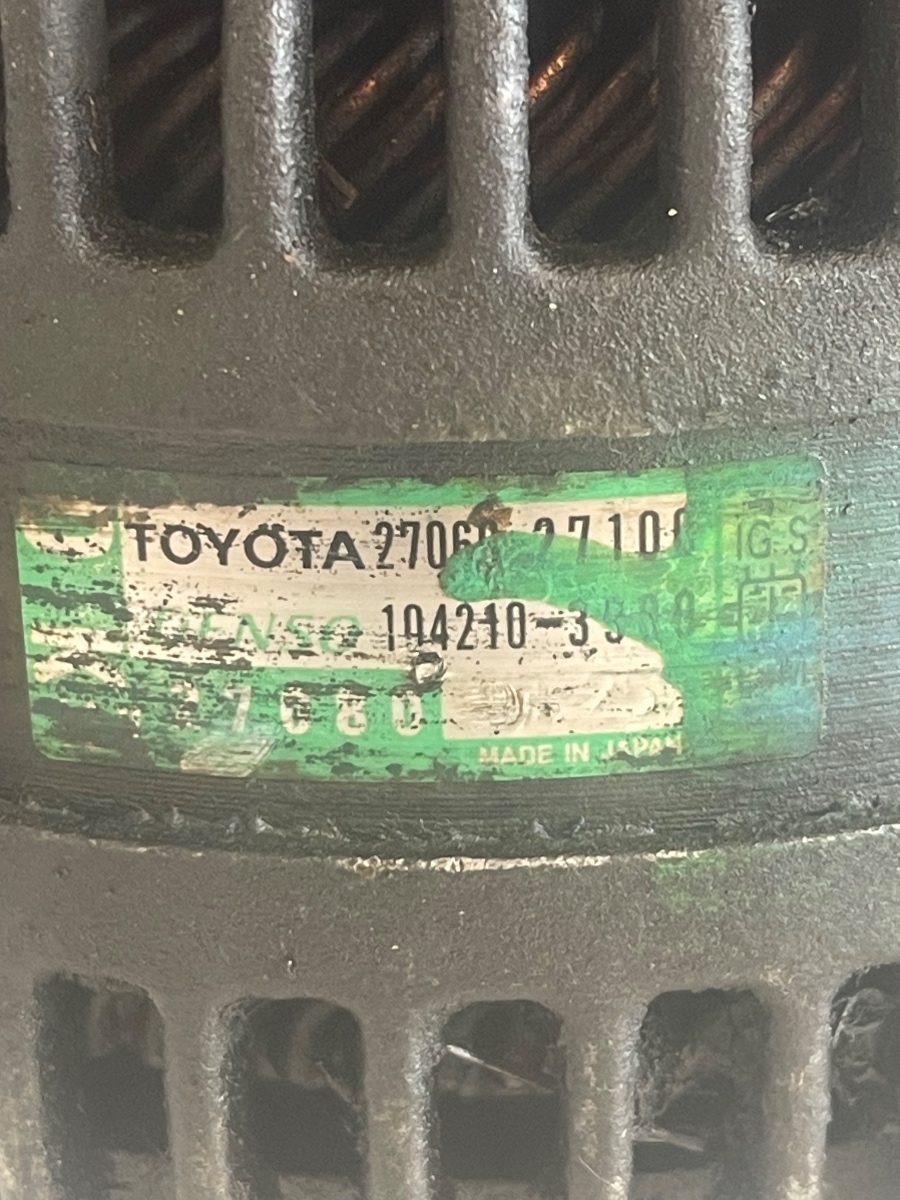 Alternator TOYOTA RAV 4 II _A2_ 2000 - 2005 2.0D 27060-27100 – foto 3