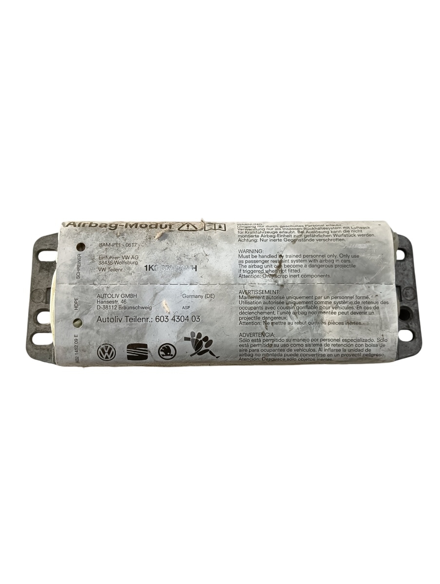 Airbag pasager SKODA OCTAVIA II Combi 1Z5 2004 - 2013, VOLKSWAGEN GOLF V 1K1 2003 - 2009, Hatchback TDI 16V BKD VAG 1k0880204h
