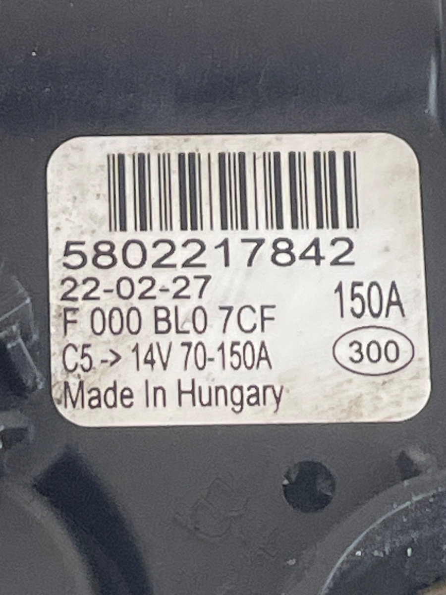 Alternator IVECO DAILY VI 2017 2.3D 5802217842 – foto 2