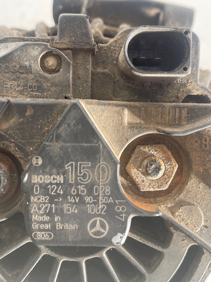 Alternator 150A MERCEDES-BENZ CLS C219 2004 - 2011, MERCEDES-BENZ E-CLASS W211 2002 - 2009 3.0CDI A2711541002 / 0124615028 – foto 3