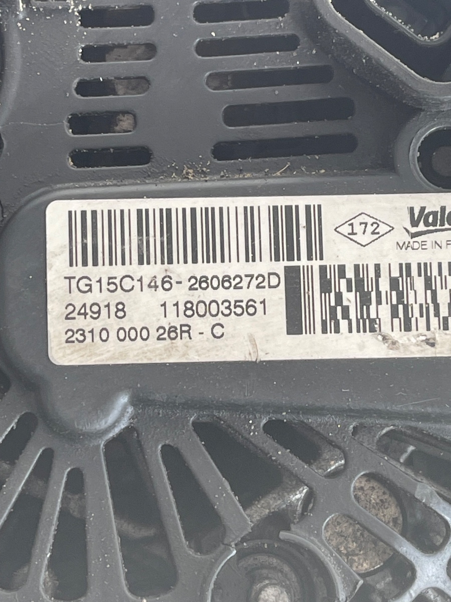 Alternator DACIA DUSTER 2010 - >  1.5DCI 231000026R / 118003561 – foto 2