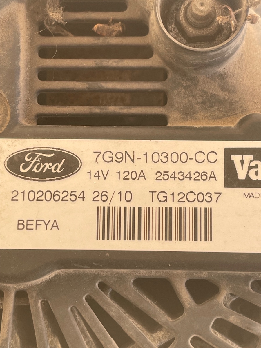 Alternator FORD FIESTA VI 2008 - > 1.25 SNJA, SNJB, SNJC, SNJD 7G9N-10300-CC – foto 2
