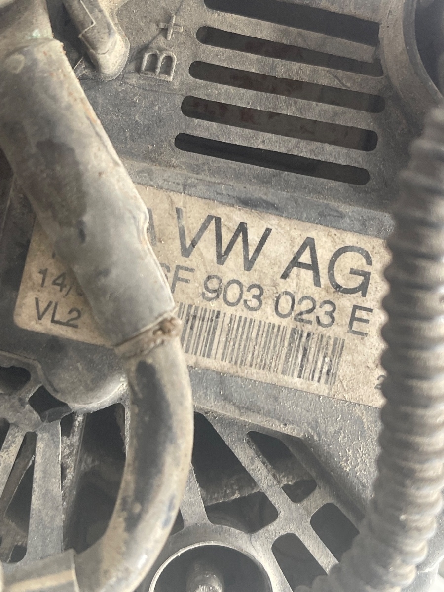 Alternator VOLKSWAGEN CADDY III Box 2KA, 2KH, 2CA, 2CH 2004 - 2015 1.6TDI 06F903023E – foto 3