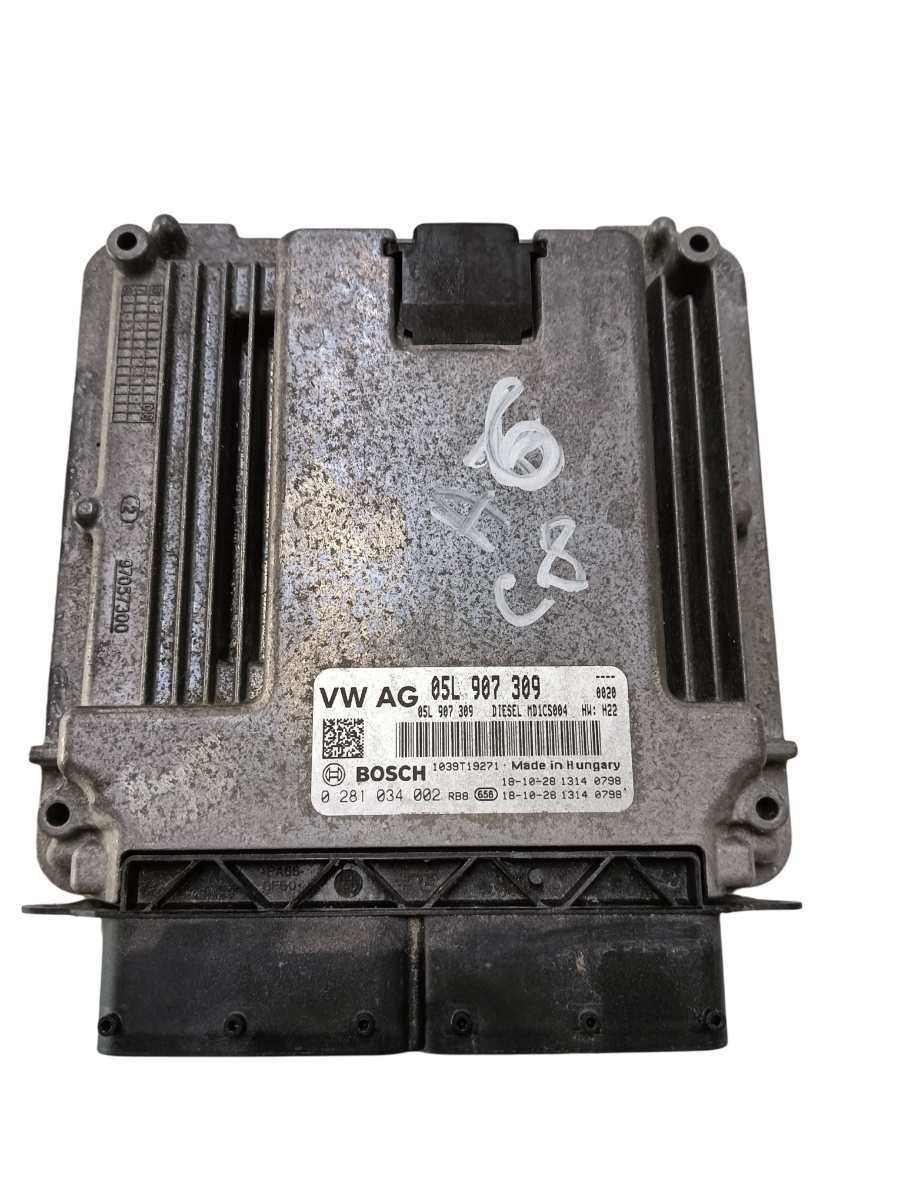 Calculator ecu  AUDI A6 C8, 4A2 2018 - > 2.0 40 TDI Mild Hybrid DFBA 0281034002 05l907309