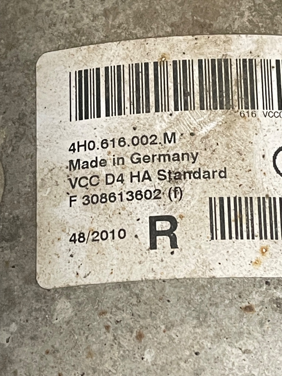 Perna de aer suspensie pneumatica  dreapta spate AUDI A8 III 4H2, 4H8, 4HC, 4HL 2009 - 2018 3.0 TDI quattro CDTA, CDTC, CMHA 4H0616002M – foto 2