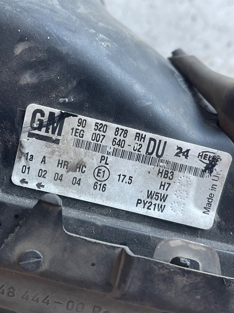 Far dreapta fata OPEL ASTRA G Hatchback F48_, F08_, T98 1998 - 2009 90520878 – foto 2