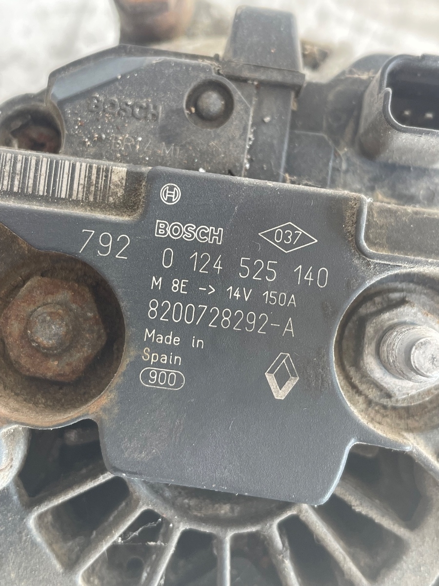 Alternator NISSAN TIIDA Hatchback C11 2006 - 2011 1.5DCI  0124525140 / 8200728292-A – foto 3
