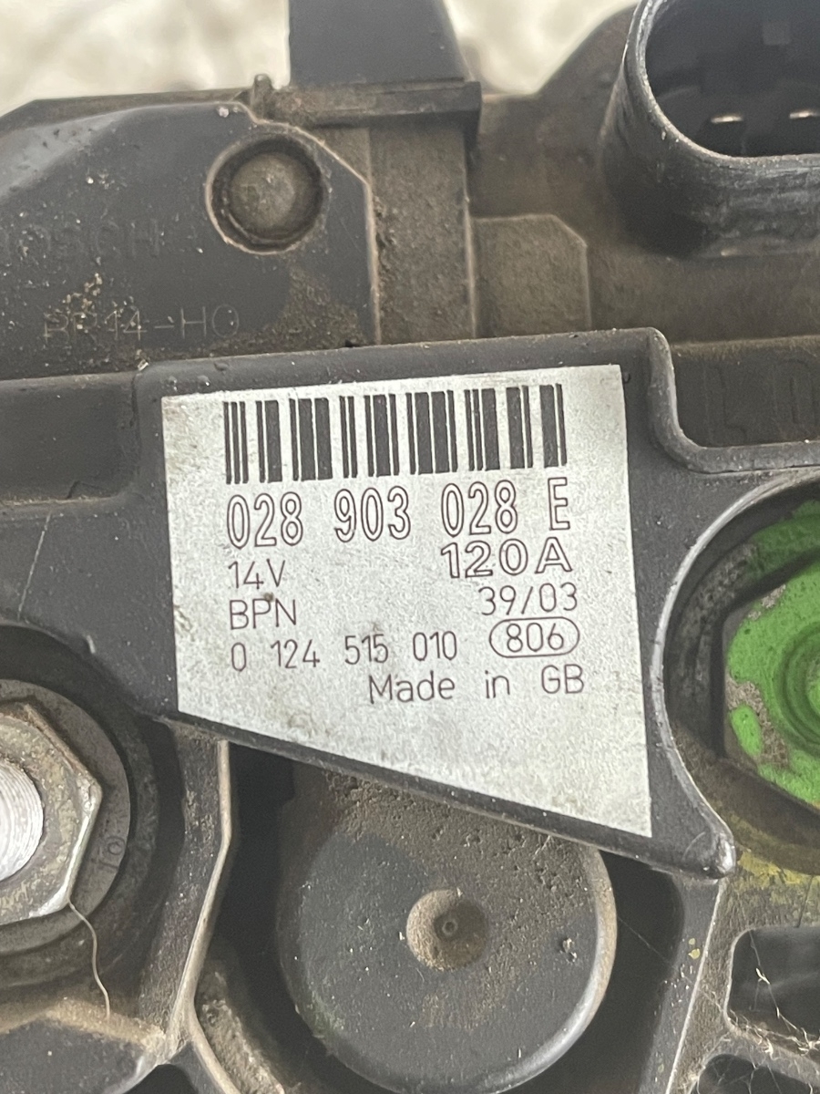 Alternator SKODA FABIA II 542 2006 - 2014 1.4 TDI BNV 028903028E – foto 3