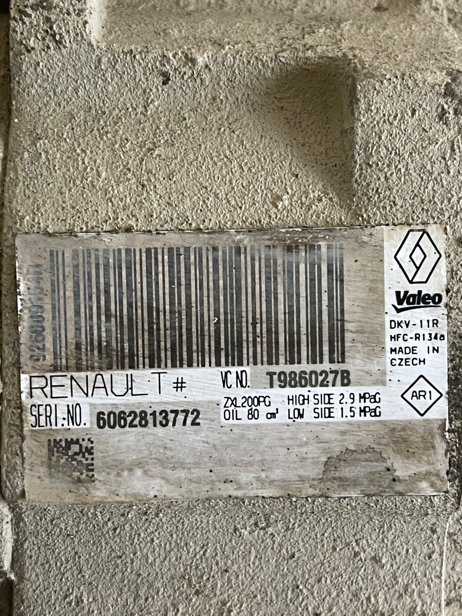 Compresor  AC DACIA DUSTER 2017 - > 1.5 dCi 110 4x4 K9K 658 T986027B 6062813772 – foto 3