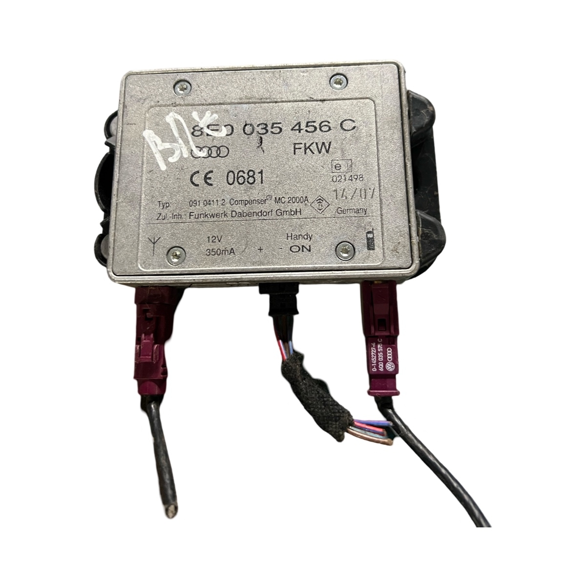 Unitate de control antena AUDI A4 IV Avant 8K5, B8 2007 - 2015, AUDI A6/S6 III Saloon 4F2, C6 2004 - 2011 8E0035456C