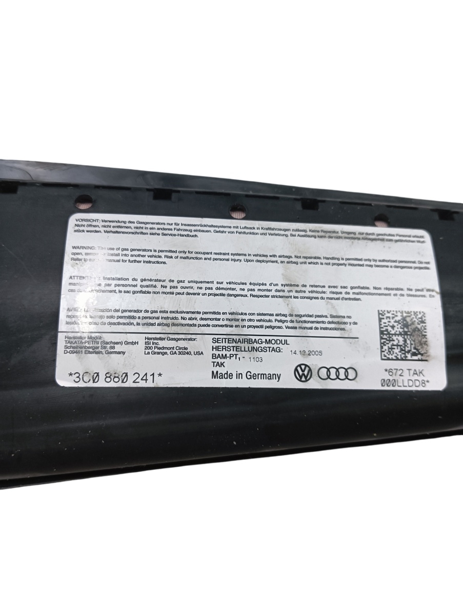 Airbag scaun stanga fata VOLKSWAGEN PASSAT Variant 3C5 2005 - 2011 3c0880241 – foto 2