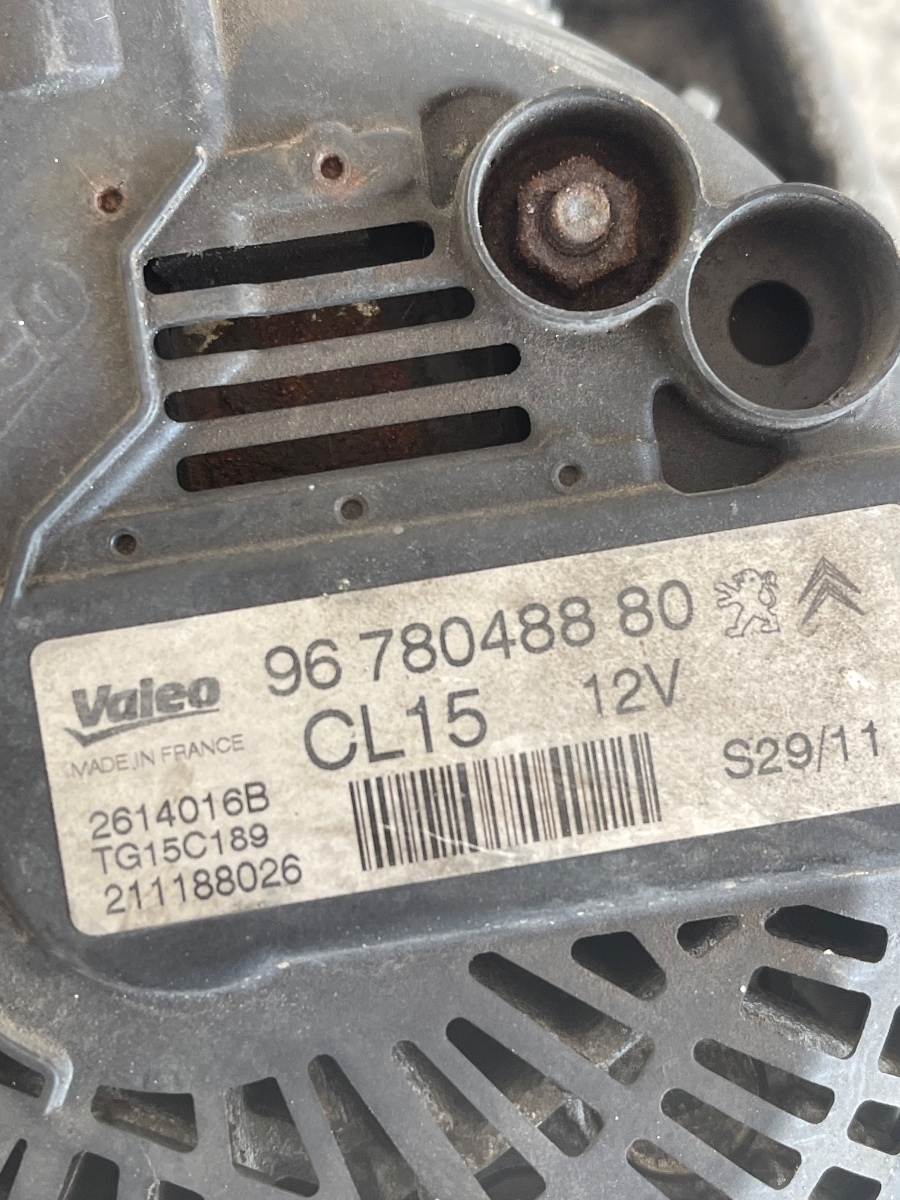 Alternator PEUGEOT 508 8D_ 2010 - > 2.0 HDi RHH (DW10CTED4) 9678048880 – foto 2