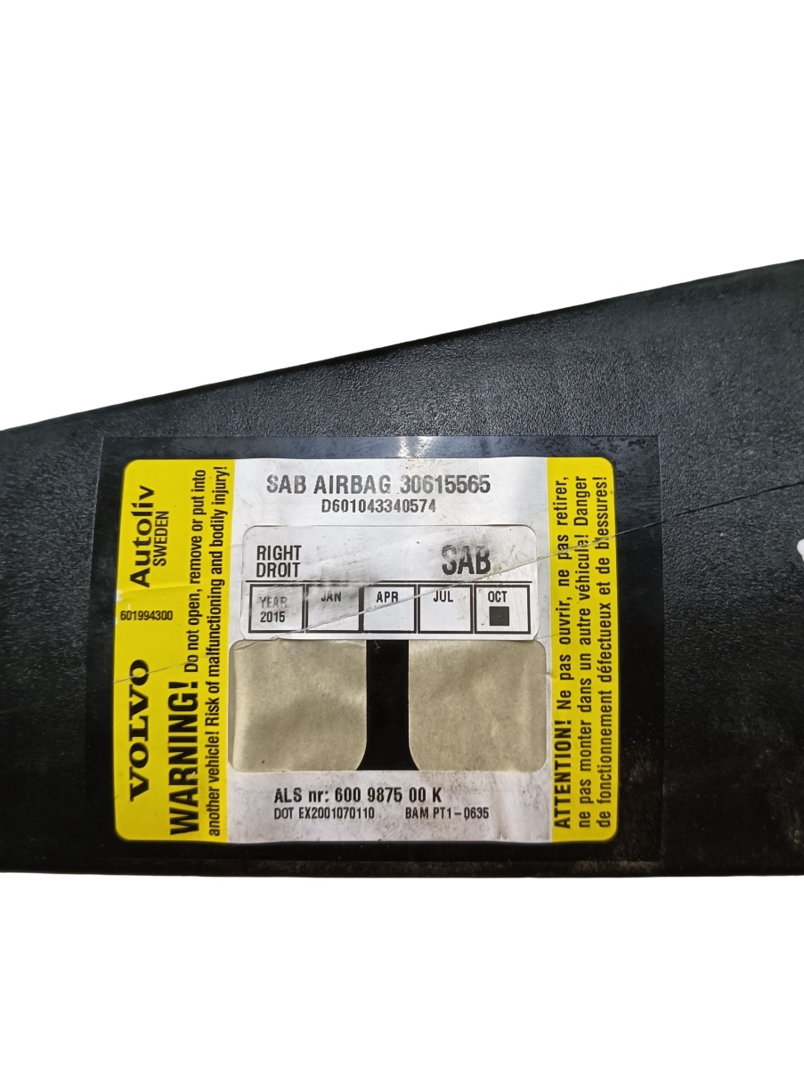 Airbag scaun dreapta fata VOLVO V50 MW, 545 2003 - 2012 30615565 – foto 2