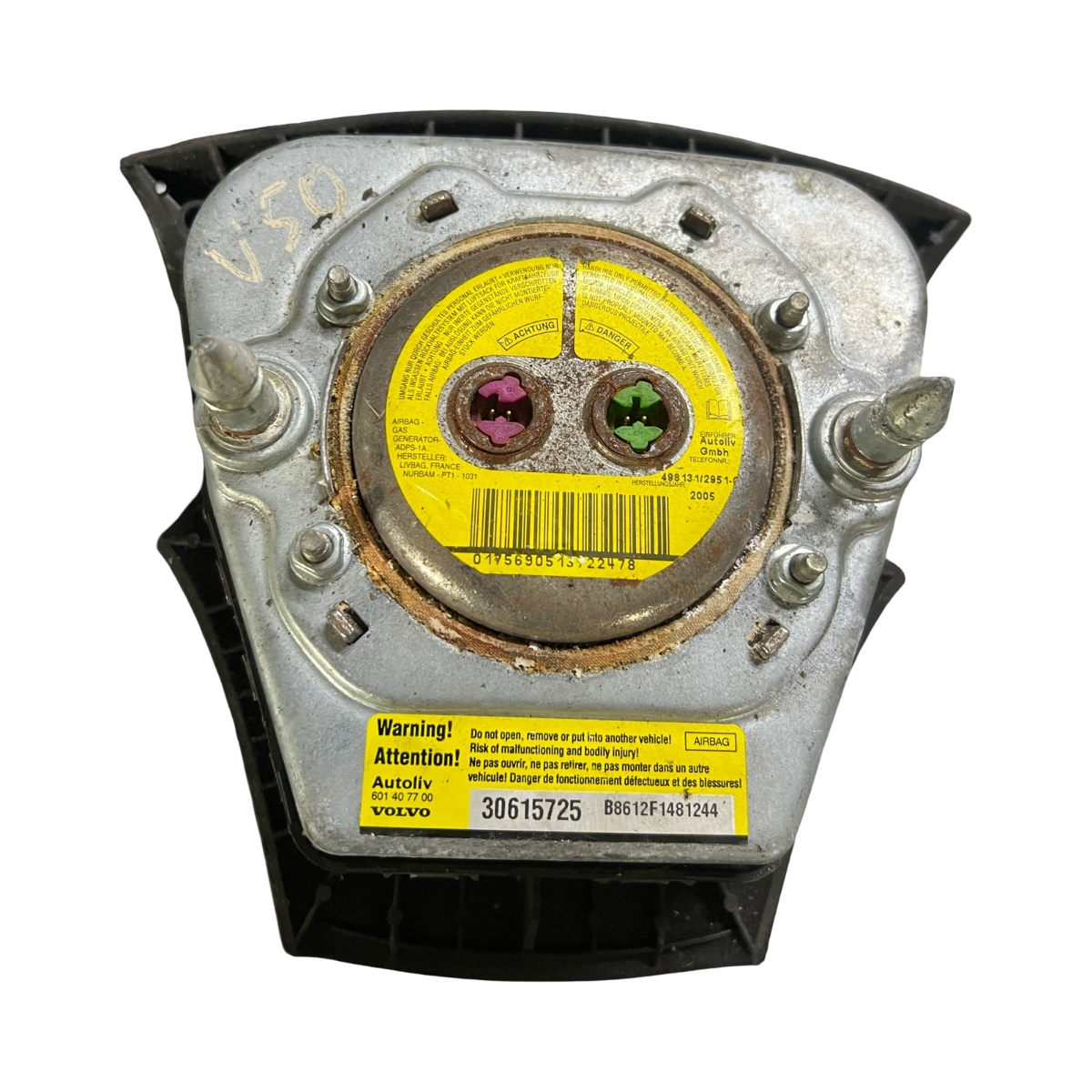 Airbag volan VOLVO V50 MW, 545 2003 - 2012 Autoliv 601407700 30615725 – foto 2