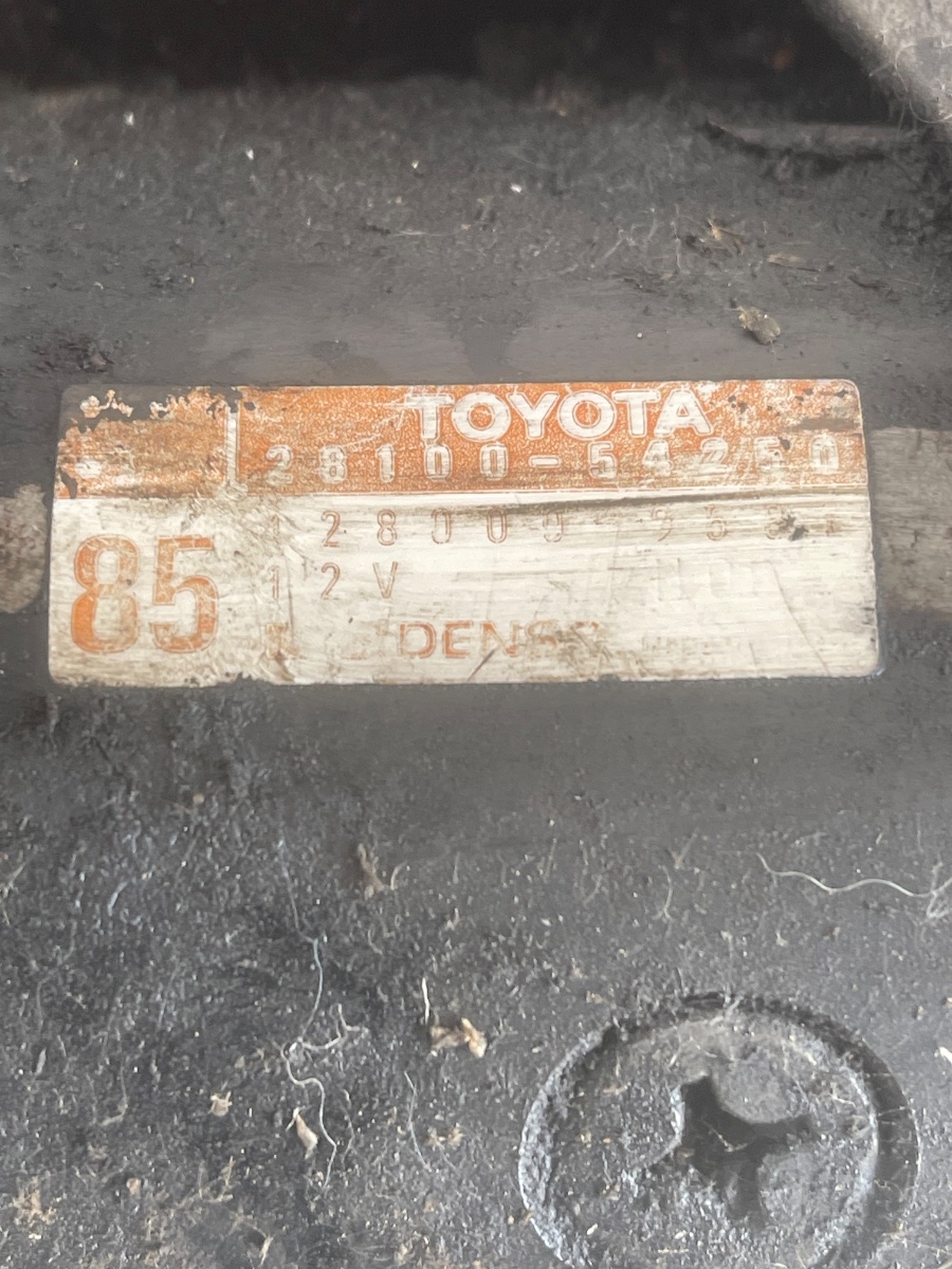 Electromotor TOYOTA 4 RUNNER _N1_ 1987 - 1996 2.4D 28100-54250 – foto 2