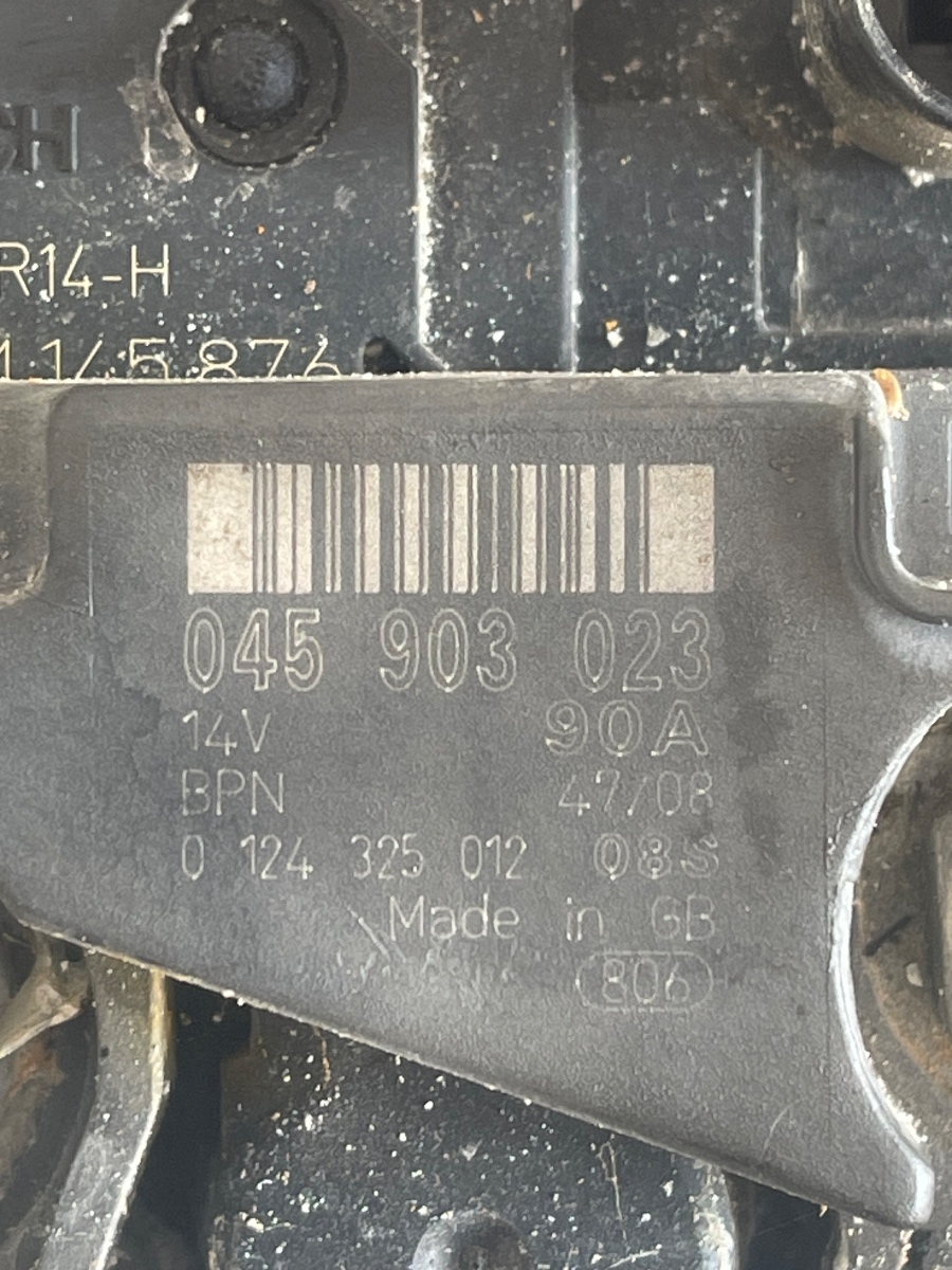 Alternator VOLKSWAGEN POLO 9N_ 2001 - 2012 1.4TDI 045903023 – foto 4