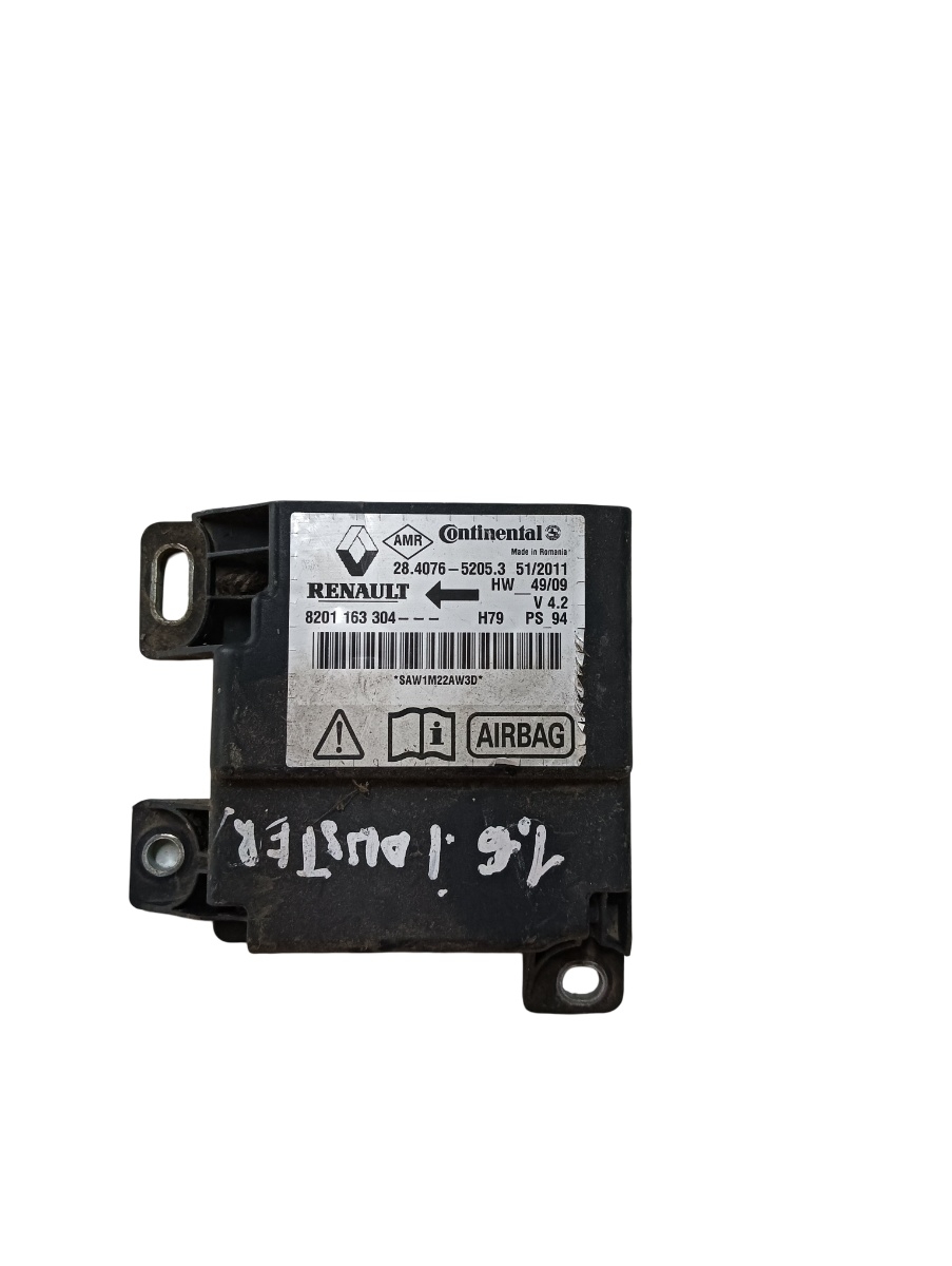 Calculator airbag  DACIA DUSTER 2010 - > 1.6 16V K4M 690, K4M 696 8201163304