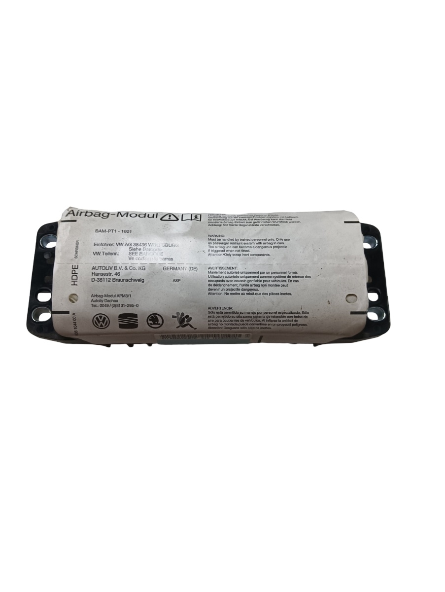 Airbag pasager VOLKSWAGEN TIGUAN 5N_ 2007 - > VAG 1k0880204l
