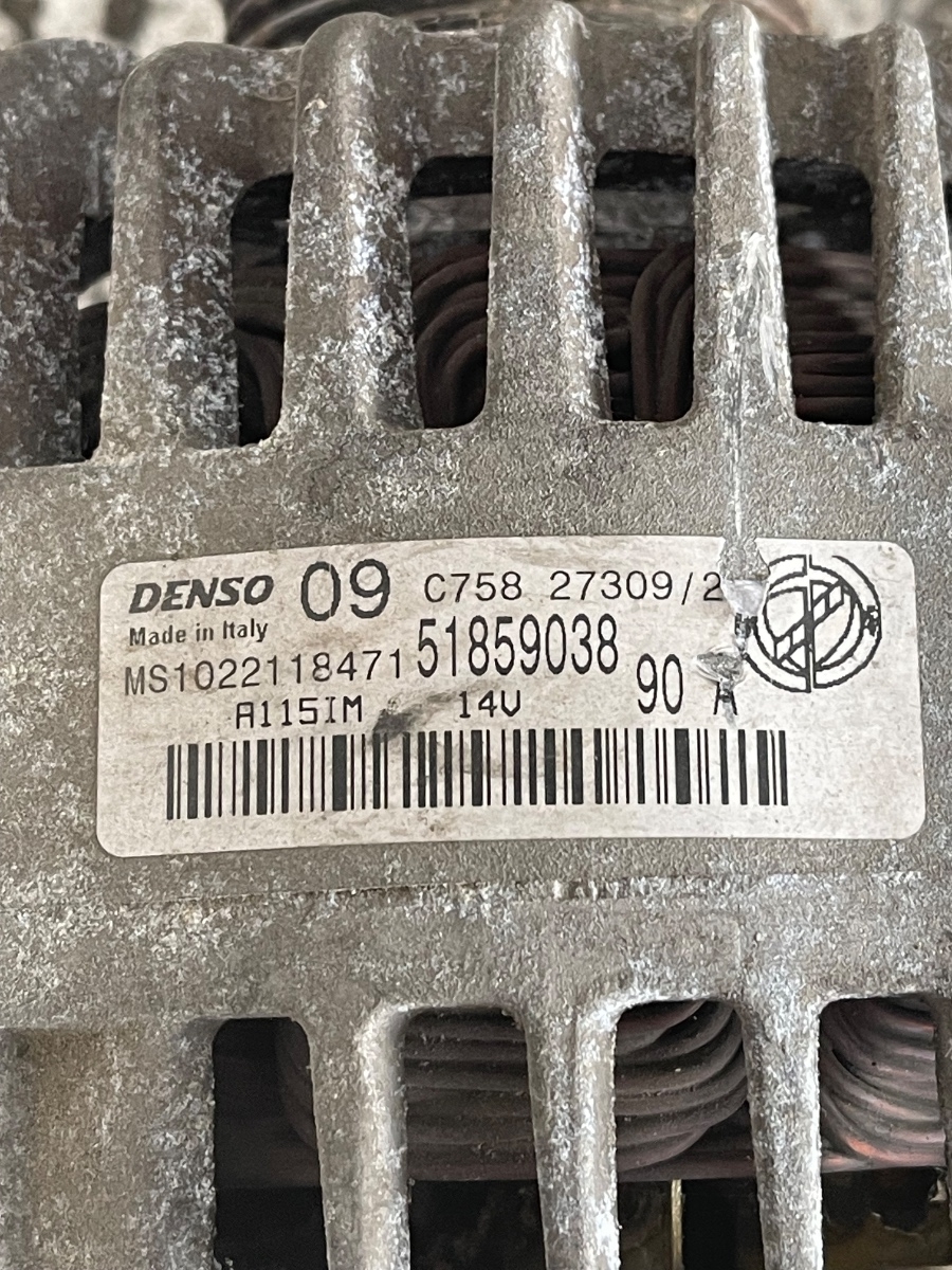 Alternator FIAT 500 312 2007 - > 1.2 169 A4.000 51859038 – foto 4