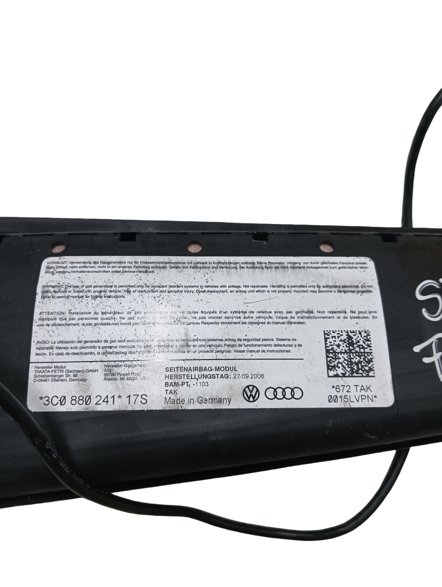 Airbag scaun stanga fata VOLKSWAGEN PASSAT Variant 3C5 2005 - 2011 3c0880241 – foto 2