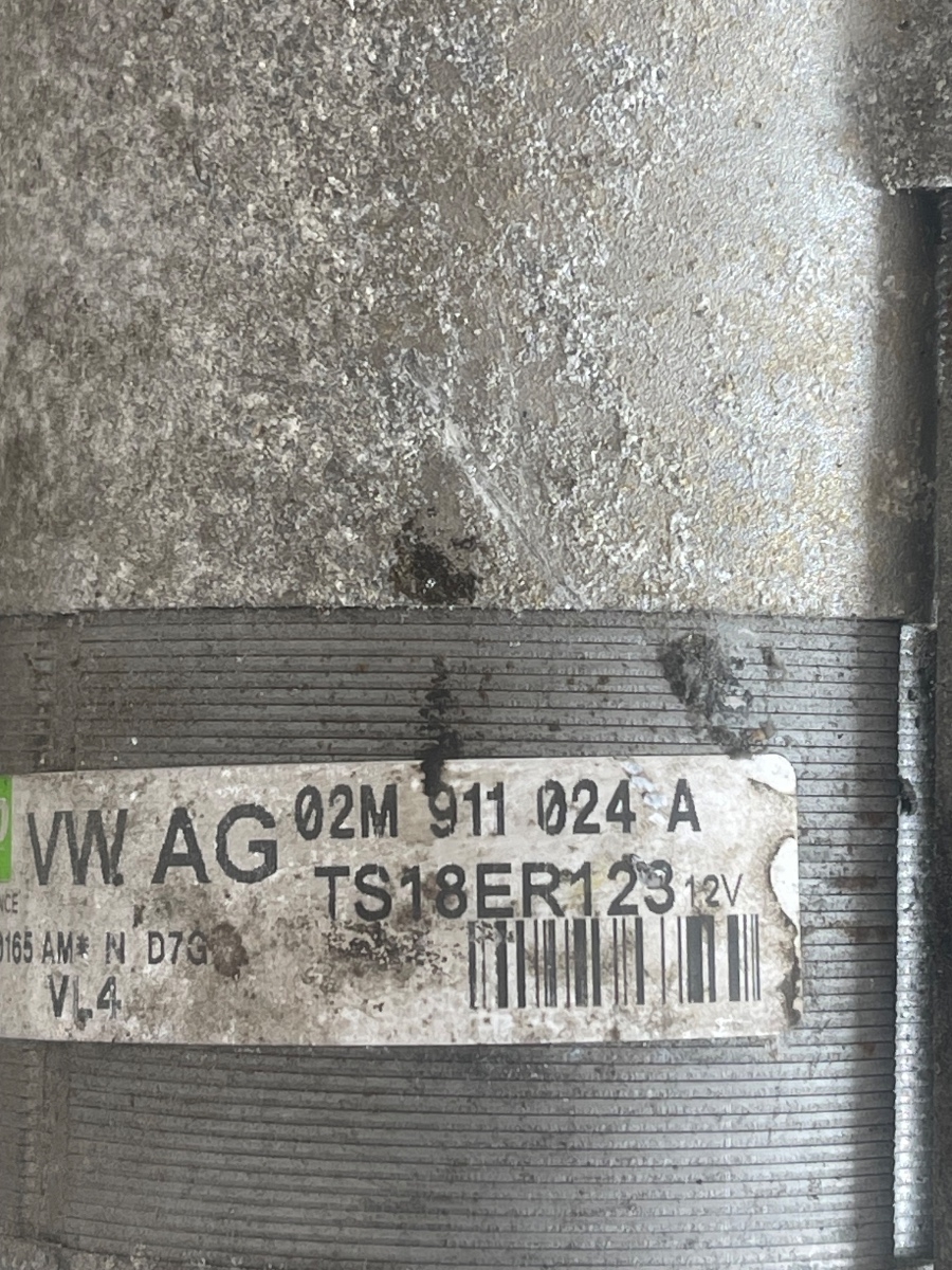 Electromotor VOLKSWAGEN TIGUAN 5N_ 2007 - > 2.0 TDI CBA 02M911024A – foto 2