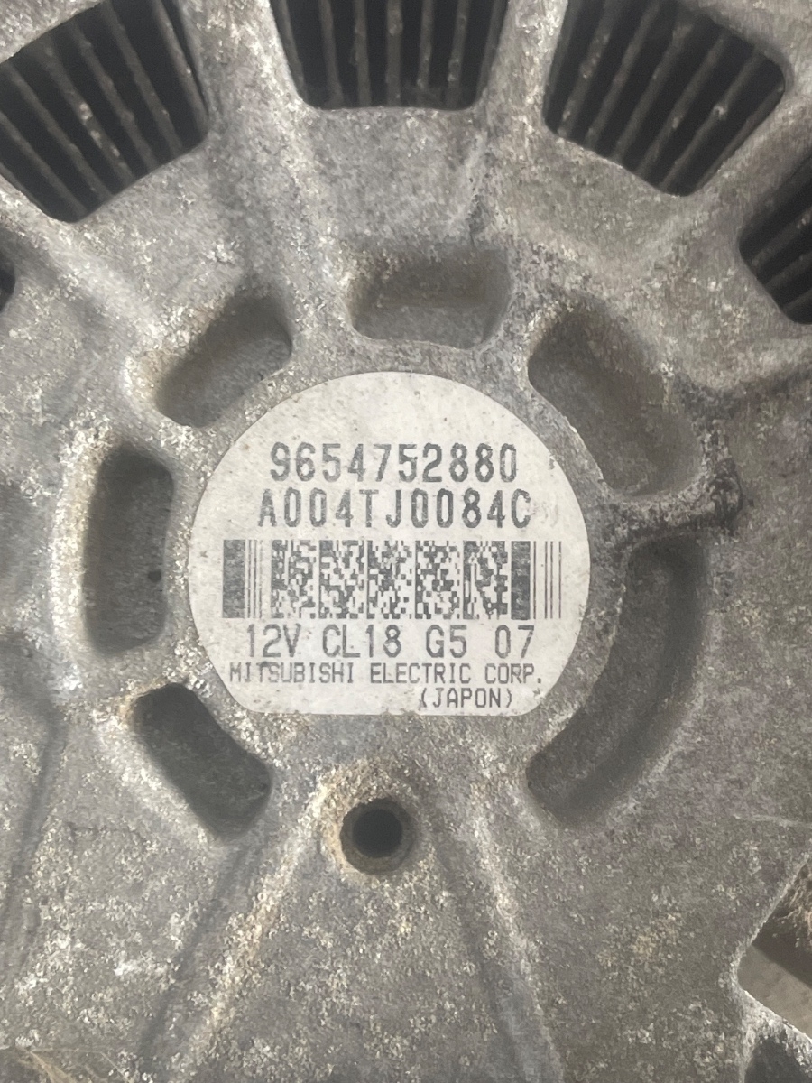 Alternator PEUGEOT 407 6D_ 2004 - > HDi 135 RHR (DW10BTED4) 9654752880 – foto 3