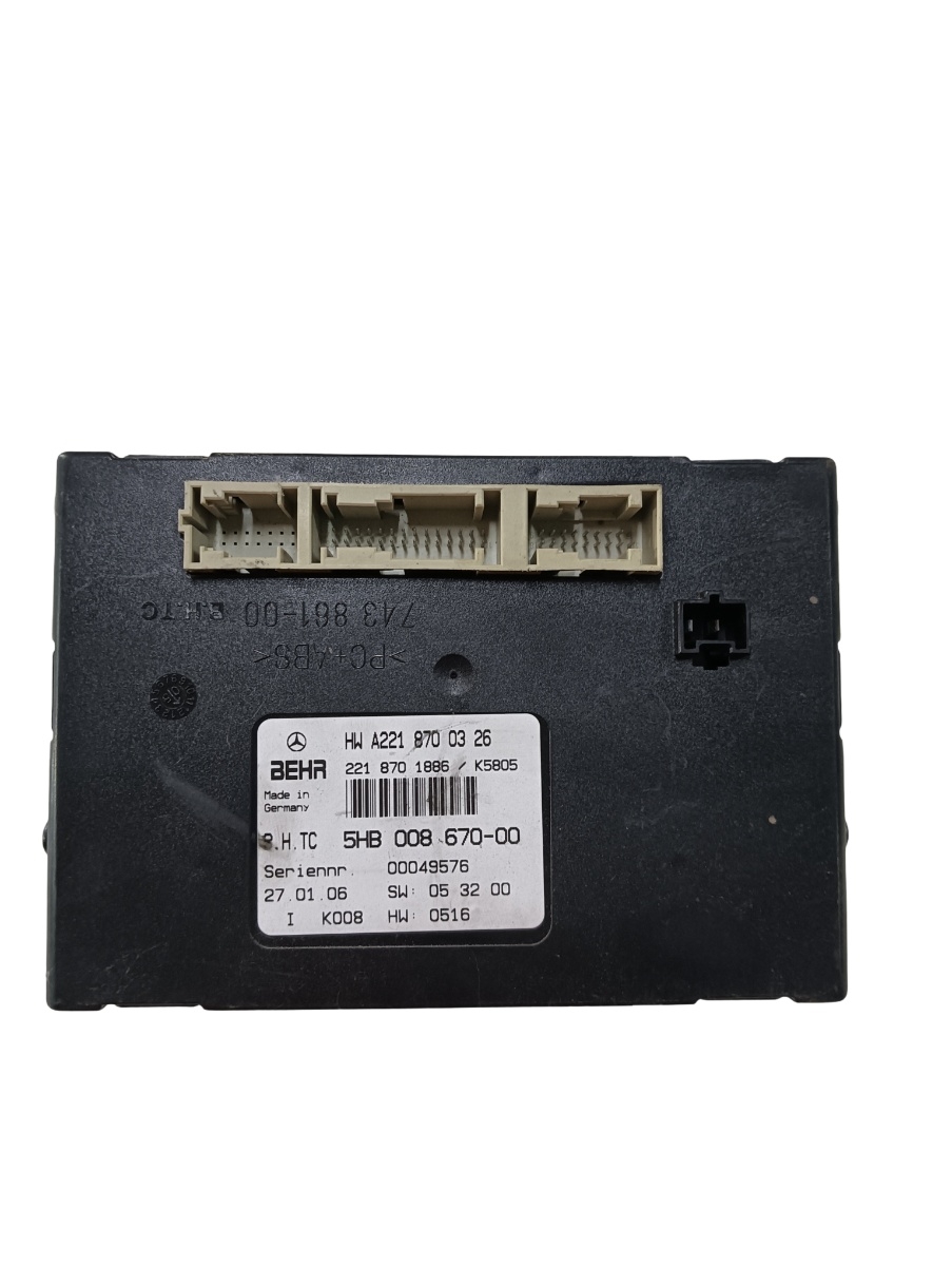 Modul de confort MERCEDES-BENZ S-CLASS II W221, C215 2005 - 2013 A2218700326