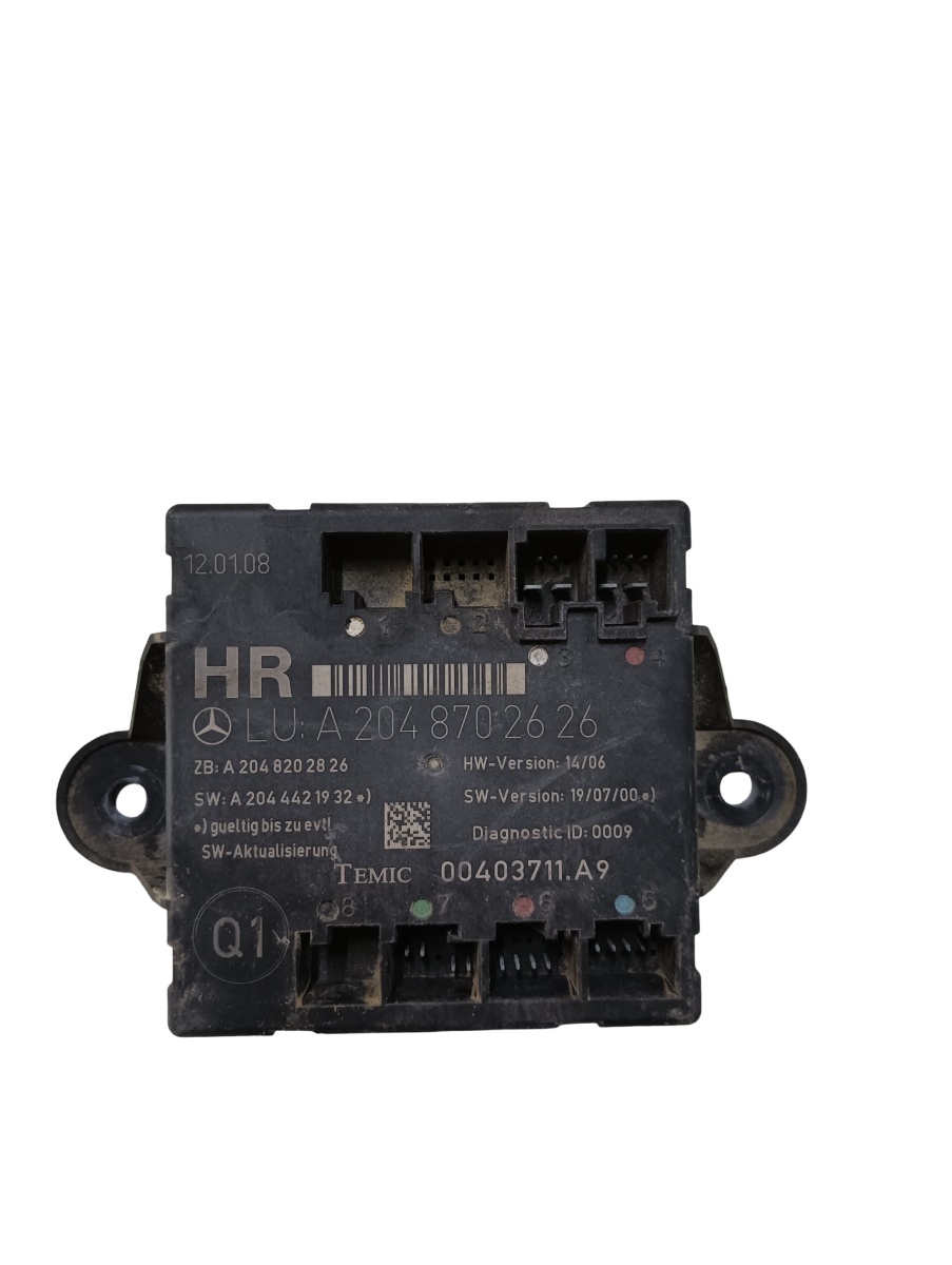 Modul de confort MERCEDES-BENZ C-CLASS W204 2007 - 2014 A2048702626